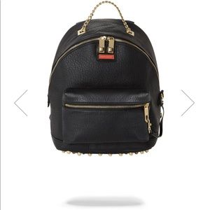 Sprayground studded leather back pack NWT